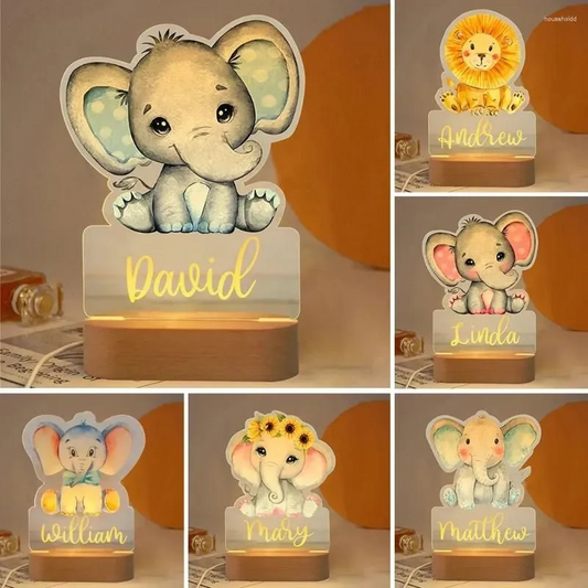 Lampe de rêve personnalisée en forme d'animal